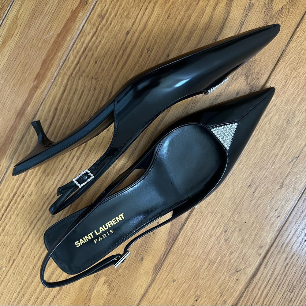 Slingbacks with Crystals Accent - Picture 5 of 7